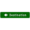 Destination (One Direction) sign
