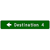 Destination And Distance (One Direction) sign