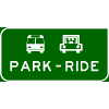 Park And Ride (Advance Guide) sign