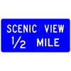 Scenic View (Distance) sign