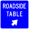 Roadside Table (Gore) sign