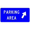 Parking Area (Exit Arrow) sign