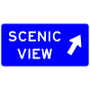 Scenic View (Exit Arrow) sign