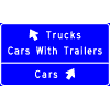 Trucks - Cars With Trailers / Cars sign