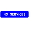 No Services sign