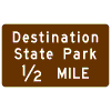 Recreational Or Cultural Destination (Distance) sign