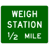 Weigh Station (Distance) sign