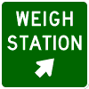 Weigh Station (Gore) sign