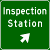 Inspection Station (Gore) sign