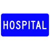 Hospital (plaque) sign