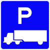 Truck Parking sign