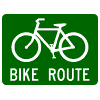 Bike Route sign