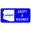 Adopt A Highway (ADOT) sign