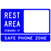 Rest Area Sponsorship sign