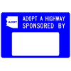 Adopt-A-Highway Sponsorship sign