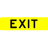 EXIT plaque (for use on guide sign) sign