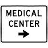 (Service) Center (Arrow) sign
