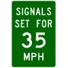 Traffic Signal Speed sign