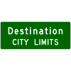 City / Town Limits sign