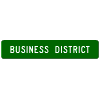Business District sign