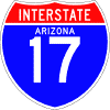 Interstate Route (With State Name - Independent Use) sign