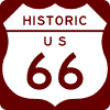 Historic US Route (For Independent Use) sign