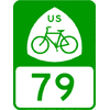 US Bicycle Route sign
