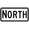 NORTH sign