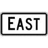 EAST sign
