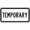 TEMPORARY sign
