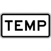 TEMP sign
