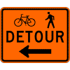 Ped / Bike Detour sign