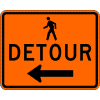 Ped Detour sign
