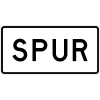 SPUR sign