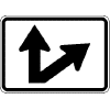 Up + Diagonal Left(Right) Arrow sign