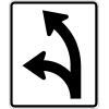 Optional Movement (Left / Diagonal Left) Sign