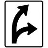 Optional Movement (Diagonal Right / Right) Sign