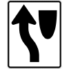 Keep Left (Symbol) Sign