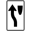 Keep Left (Narrow) Sign