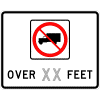 No Trucks Over (Size) Sign