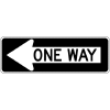 One Way (In Arrow) Sign