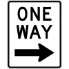 One Way (Arrow) Sign
