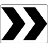 Roundabout Directional (2) Sign
