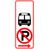 No Parking Transit Logo Sign