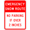 Emergency Snow Route Sign
