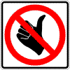 No Hitchhiking Sign