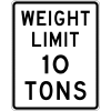 Weight Limit Sign