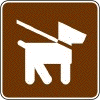 Pets On Leash sign