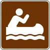 Canoeing sign