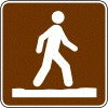 Stay On Trail sign